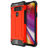Military Defender Tough Shockproof Case for LG V40 ThinQ - Red